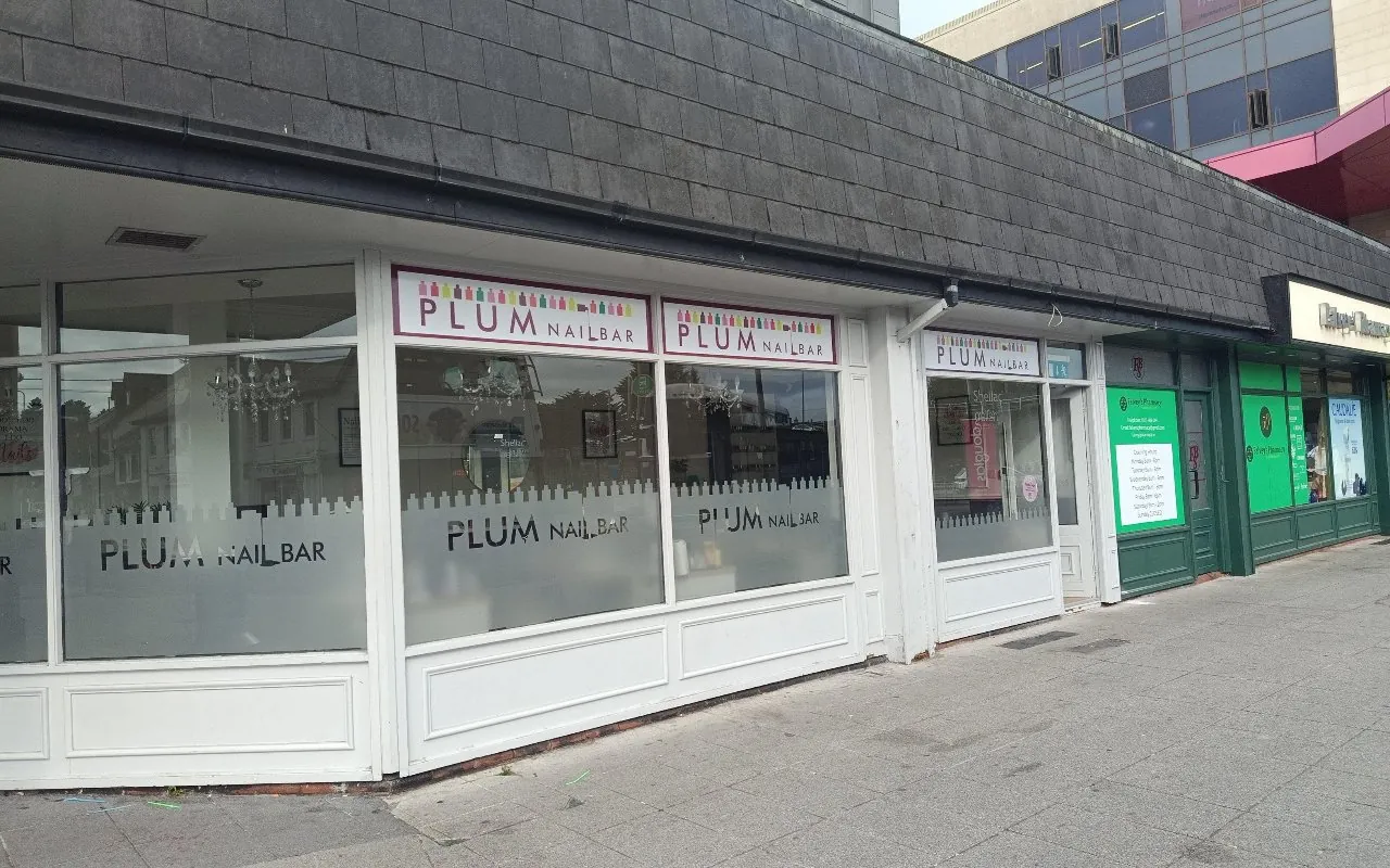 The Plum Nail Bar shopfront at Douglas Village Shopping Centre